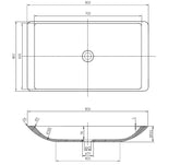 Marble stone basin - ZIRA Gloss Finish